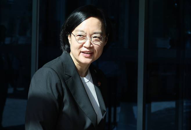 출근하는 한성숙 국무총리 후보자 [연합뉴스]