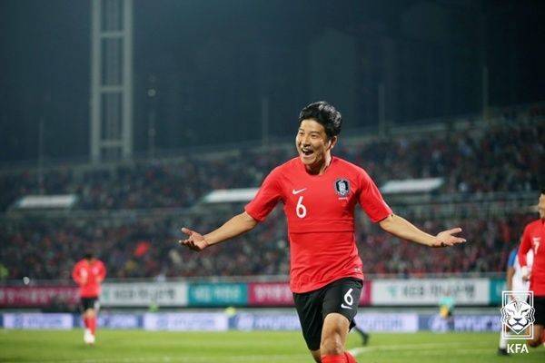 대표팀 시절 박주호 / 사진=KFA 제공
