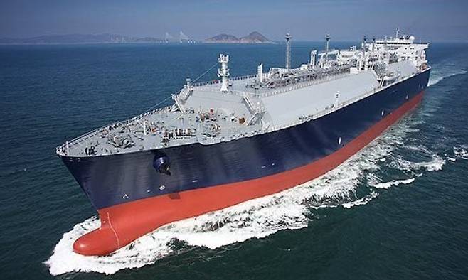 삼성중공업이 건조한 액화천연가스(LNG) 운반선.(사진=연합뉴스)