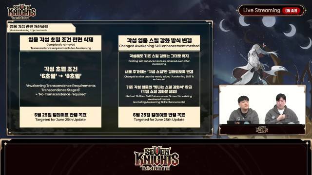 세븐나이츠 리버스 실시간 라이브 방송t