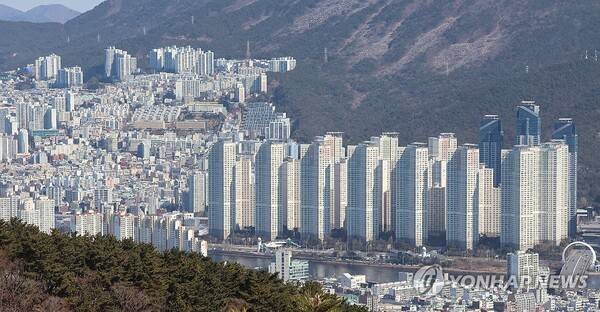 부산 해운대구 일대 아파트 단지. 연합뉴스