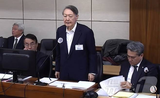 윤석열 전 대통령. (중앙지방법원 제공. 재판매 및 DB 금지) 2026.3.5 ⓒ 뉴스1