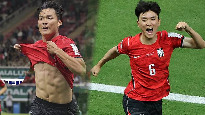 체코전 승리의 주역 황인범 오현규 선수 <사진:연합뉴스>