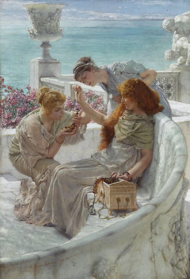 로렌스 알마 타데마, 운이 좋은 사람, 1895, 패널에 유채, 53.7x36.8cm [Sotheby´s, Public Domain, commons.wikimedia.org]