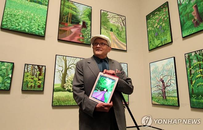 2012년 데이비드 호크니 [EPA=연합뉴스 자료사진. 재판매 및 DB 금지]