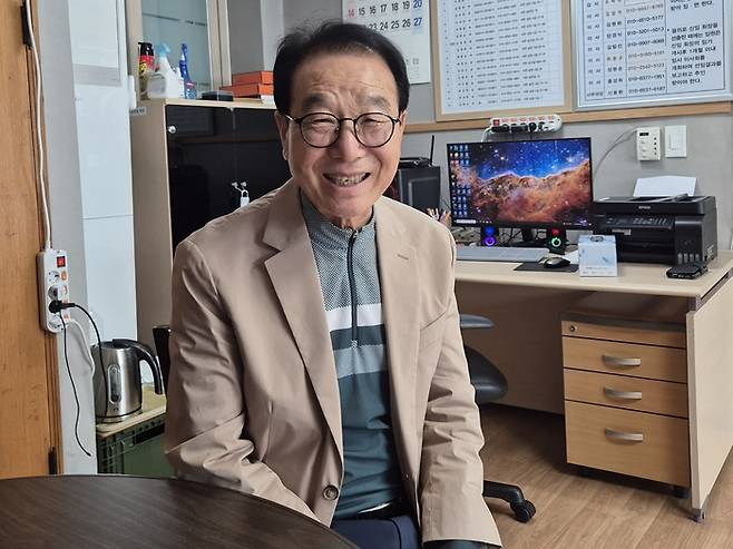 최실근 대한노인회 울릉군지회장. <홍준기 기자>