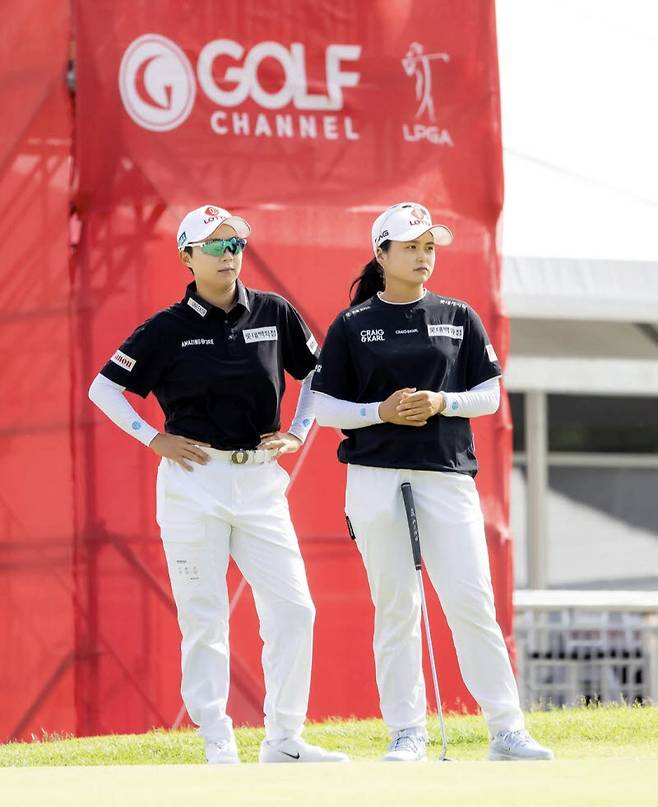 왼쪽부터 김효주, 최혜진.(사진=LPGA 코리아 SNS)