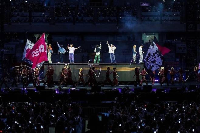 그룹 방탄소년단(BTS) 월드투어 '아리랑' 부산 콘서트. 연합뉴스