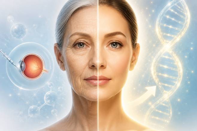 시간이 흐르면 어쩔 수 없이 맞게 되는 노화를 늦추는 이른바 ‘항노화’ ‘롱제비티(longevity·건강하게 오래 사는 것)’ 시장이 폭발적으로 커지고 있다. /챗GPT 생성 이미지