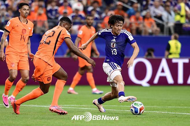 15일 미국 댈러스 스타디움에서 열린 2026 FIFA 북중미 월드컵 조별리그 F조 1차전 네덜란드와 일본의 경기 모습. /AFPBBNews=뉴스1
