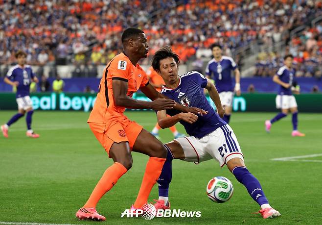 15일 미국 댈러스 스타디움에서 열린 2026 FIFA 북중미 월드컵 조별리그 F조 1차전 네덜란드와 일본의 경기 모습. /AFPBBNews=뉴스1