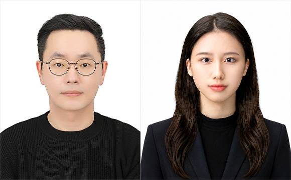 홍웅기 교수(왼쪽)와 허윤정 석사생 [사진=단국대]