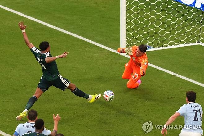 사우디아라비아 압둘레라 알암리의 선제골 장면 [AP=연합뉴스]