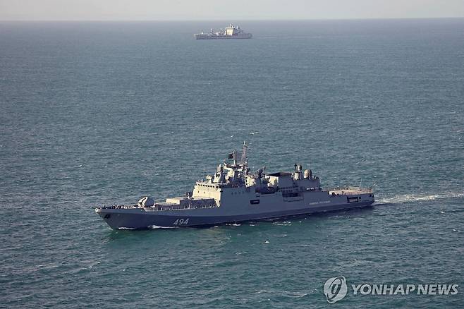 6월 4일 아드미랄 그리고로비치함 [영국 국방부 제공. 로이터=연합뉴스 자료사진. 재판매 및 DB 금지]