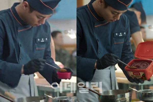 AI VPPL 기술을 도입하기 전 실제 촬영본(왼쪽)과 실제 방송화면(사진=CJ ENM 제공, tvN 방송화면)