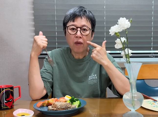 유방암 투병 후 확 바뀐 식습관을 밝힌 박미선. 사진 ㅣ박미선 유튜브