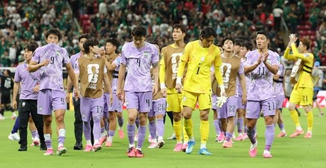 홍명보 감독이 이끈 대한민국 축구 대표팀은 19일(한국시간) 멕시코 과달라하라의 에스타디오 과달라하라에서 열린 멕시코와의 2026 북중미월드컵 조별리그 A조 2차전에서 0-1 패배했다. 사진=연합뉴스 제공