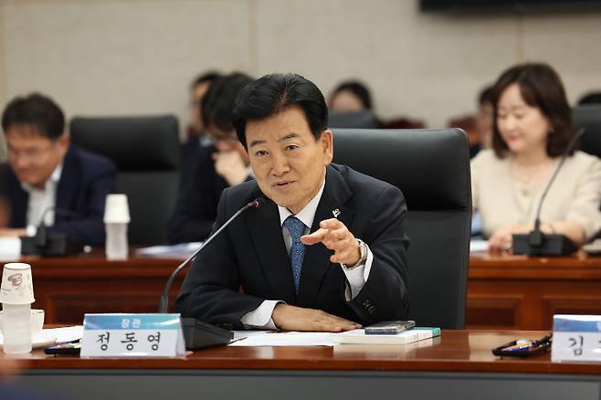 정동영 통일부 장관. 연합뉴스