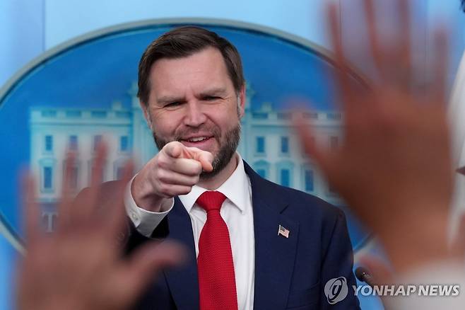 밴스 부통령 [AP=연합뉴스. 재판매 및 DB 금지]