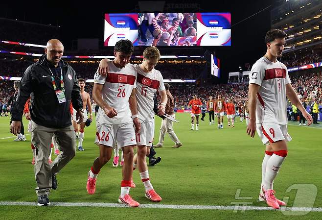 튀르키예는 2026 FIFA 북중미 월드컵에서 조별리그 2경기 만에 탈락이 확정됐다. ⓒ AFP=뉴스1