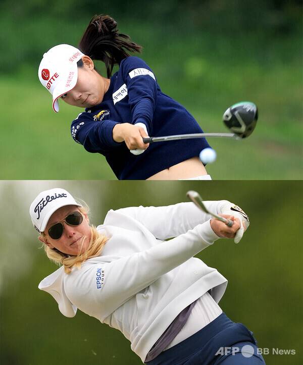 2026년 미국여자프로골프(LPGA) 투어 마이어 LPGA 클래식에 출전한 황유민 프로, 루키 라일리 스미스(미국). 사진제공=ⓒAFPBBNews = News1 (사진을 무단으로 사용하지 마십시오.)