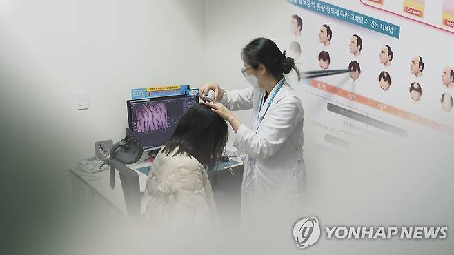 여성 탈모 치료(CG) [연합뉴스TV 제공]