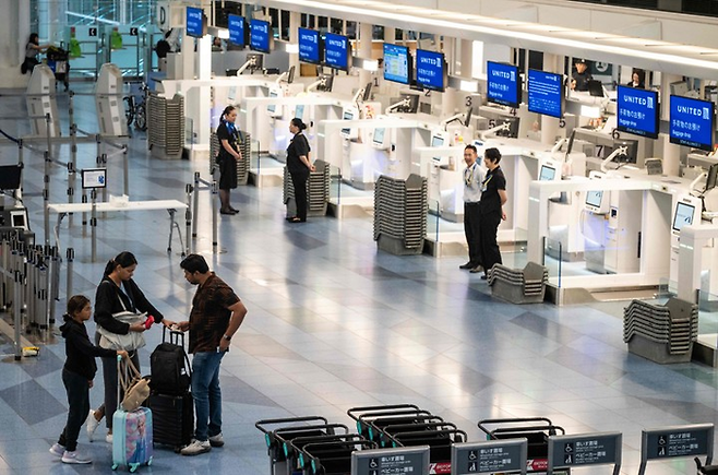 일본 하네다 공항. [AFP=연합뉴스]