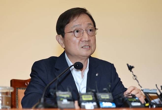 ▲이찬진 금융감독원장이 22일 서울 여의도 금감원 본원에서 기자간담회를 열고 발언하고 있다. [사진=연합뉴스]