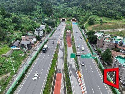 지산IC 진출입로 전경. 아시아경제 DB