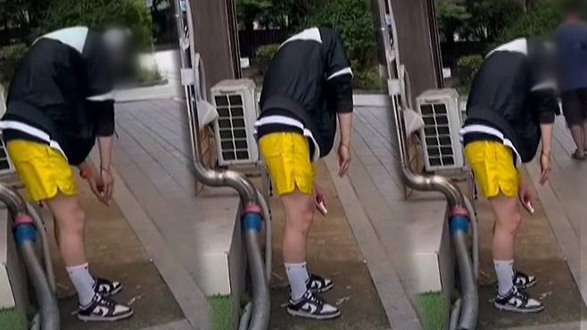 '수원 마약사건' 영상 속 30대 남성 모습 [SNS 영상 갈무리]