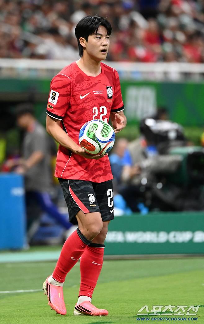 12일(한국시각) 멕시코 과달라하라 사포판의 에스타디오 과달라하라에서 열린 2026 북중미월드컵 대한민국과 체코의 경기. 경기에 나선 설영우의 모습. 사포판(멕시코)=허상욱 기자wook@sportschosun.com/2026.06.12/