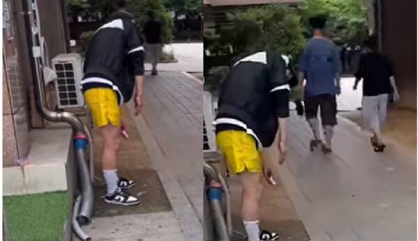 에스엔에스(SNS)를 통해 퍼진 이른바 ‘마약 좀비’ 영상. 유튜브 갈무리
