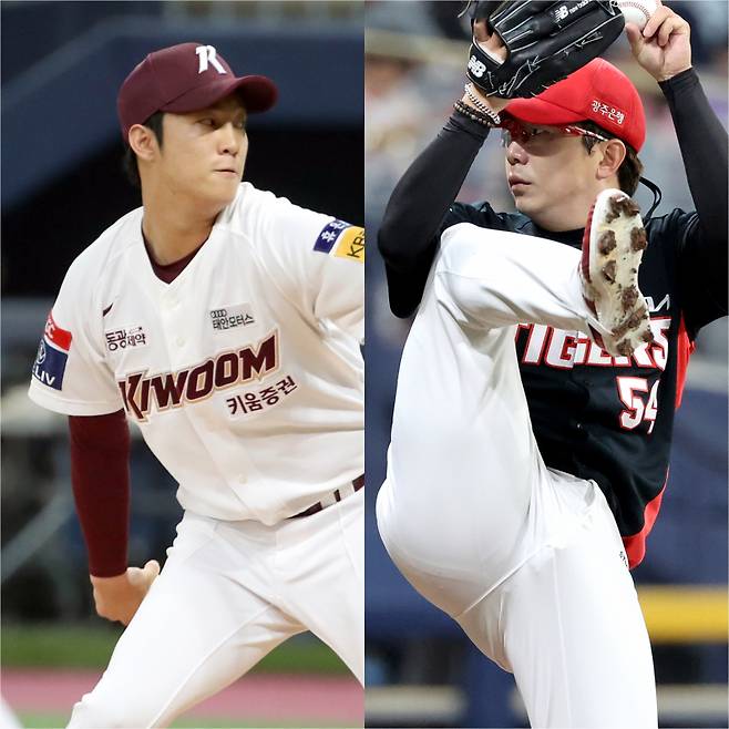 안우진(왼쪽)과 양현종이 세 번째 선발 투수 맞대결을 한다. IS포토