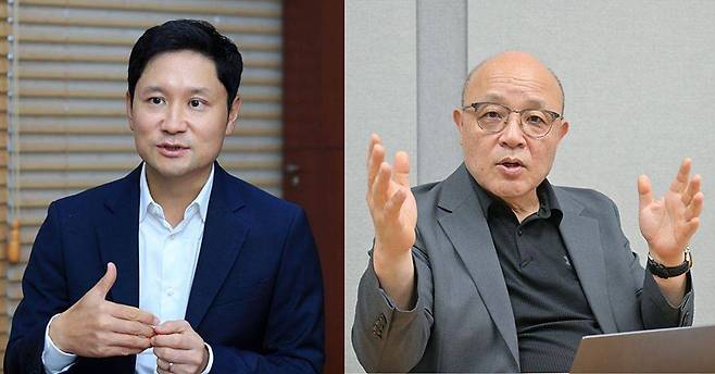 퀀타매트릭스 권성훈 대표(왼쪽)와 신임 홍영석 공동대표 / 출처=퀀타매트릭스