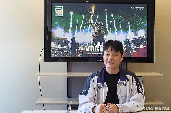 박수용 크래프톤 e스포츠실장이 23일 기자들과 만나 배틀그라운드와 PNC 2026에 대한 견해를 밝히고 있다. 김정후 기자