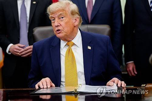 트럼프 대통령 [EPA=연합뉴스. 재판매 및 DB 금지]
