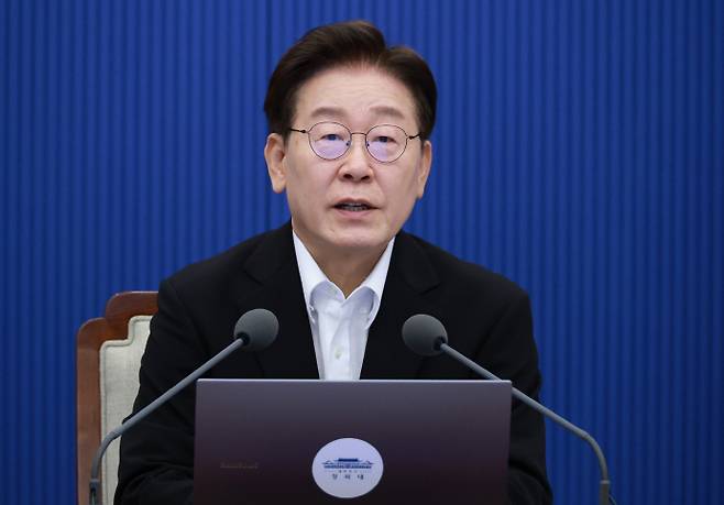이재명 대통령, 수석보좌관회의 발언이재명 대통령이 25일 청와대에서 열린 수석보좌관회의에서 발언하고 있다. /연합뉴스