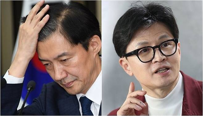 조국 전 조국혁신당 대표(왼쪽), 한동훈 무소속 의원 /사진=연합뉴스