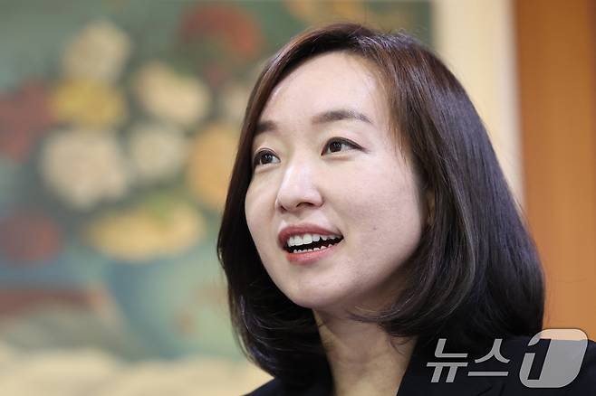 전은수 더불어민주당 의원이 25일 서울 여의도 국회 의원회관에서 뉴스1과 인터뷰를 하고 있다. 2026.6.25 ⓒ 뉴스1 신웅수 기자