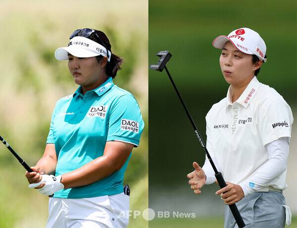2026년 미국여자프로골프(LPGA) 투어 메이저 골프대회 KPMG 위민스 PGA챔피언십에 출전한 유해란, 김효주 프로. 사진제공=ⓒAFPBBNews = News1 (사진을 무단으로 사용하지 마십시오.)