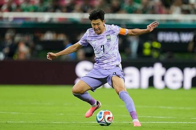 세계 최고 수준의 순간스피드를 갖추고 있는 한국 축구 국가대표팀 손흥민 /AP