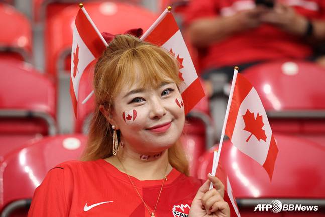 캐나다 축구팬. /AFPBBNews=뉴스1