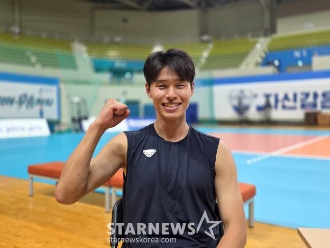 우리카드 이시몬이 최근 인천 송림체육관에서 스타뉴스와 만나 인터뷰를 진행했다. /사진=김동윤 기자