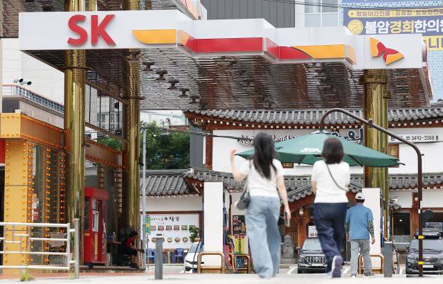 지난 22일 서울 시내 한 SK주유소 직영점의 모습.