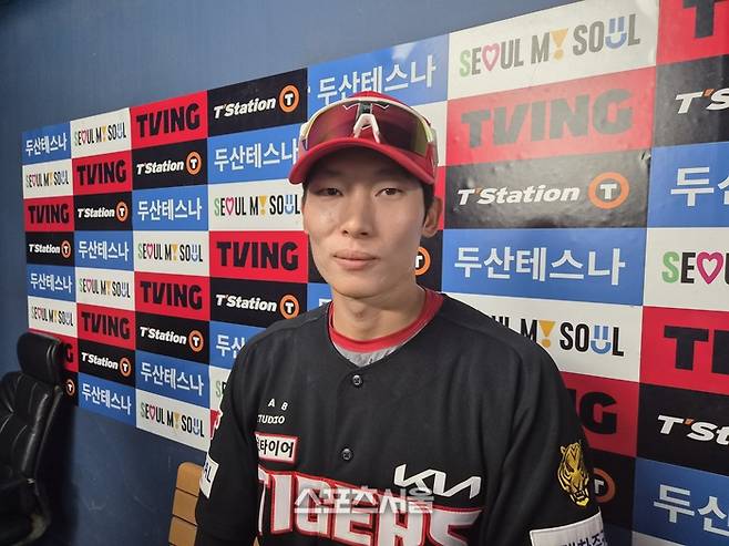 KIA 김호령이 28일 잠실구장에서 열린 2026 KBO리그 정규시즌 두산전 승리 후 인터뷰에 응했다. 잠실 | 김동영 기자 raining99@sportsseoul.com