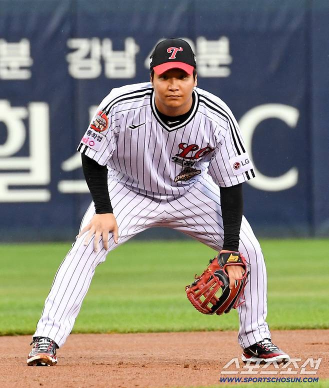 19일 잠실구장에서 열린 LG와 두산의 경기. LG 3루수 문보경. 잠실=박재만 기자 pjm@sportschosun.com/2026.06.19/