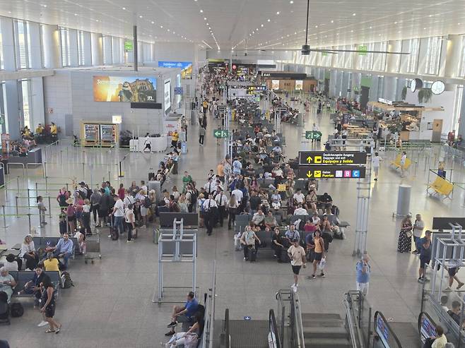 스페인 말라가-코스타 델 솔 공항 내부 모습. 이병기기자