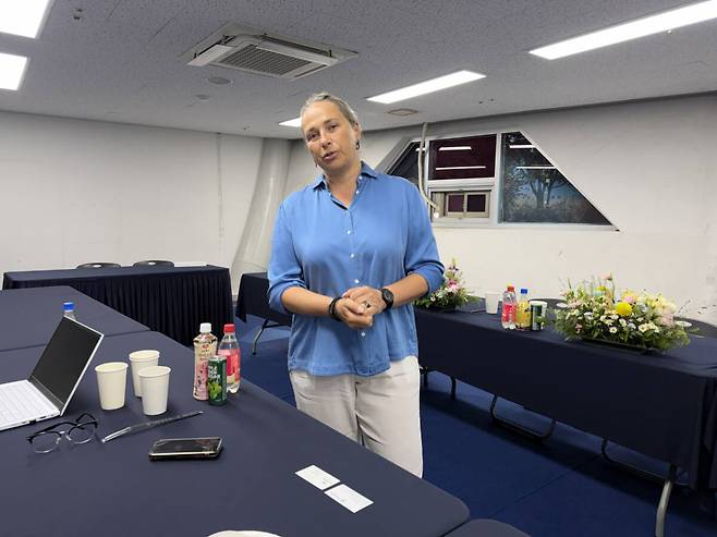 안나 아르자노바 세계수중연맹(CMAS) 회장. 이인엽기자