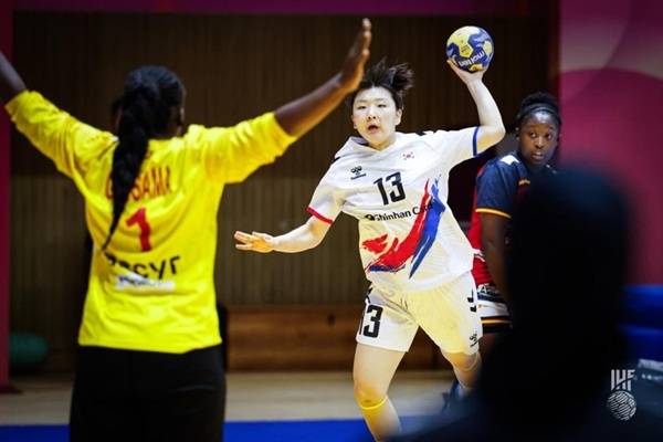사진 제25회 세계여자주니어핸드볼선수권대회 대한민국과 스페인 경기 모습, 사진 출처=국제핸드볼연맹
