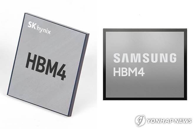 SK하이닉스와 삼성전자의 HBM4 ［SK하이닉스·삼성전자 제공]